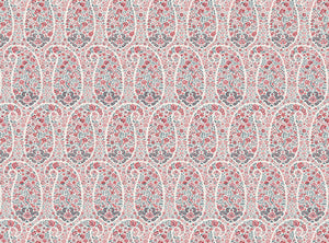 Warm red and grey blue