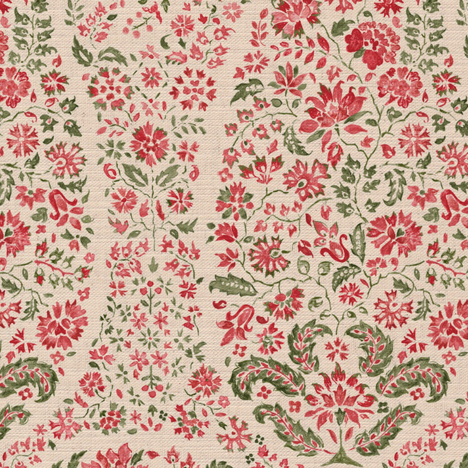 CW: Coral and fresh green | BASE: Mercia Linen | HERO