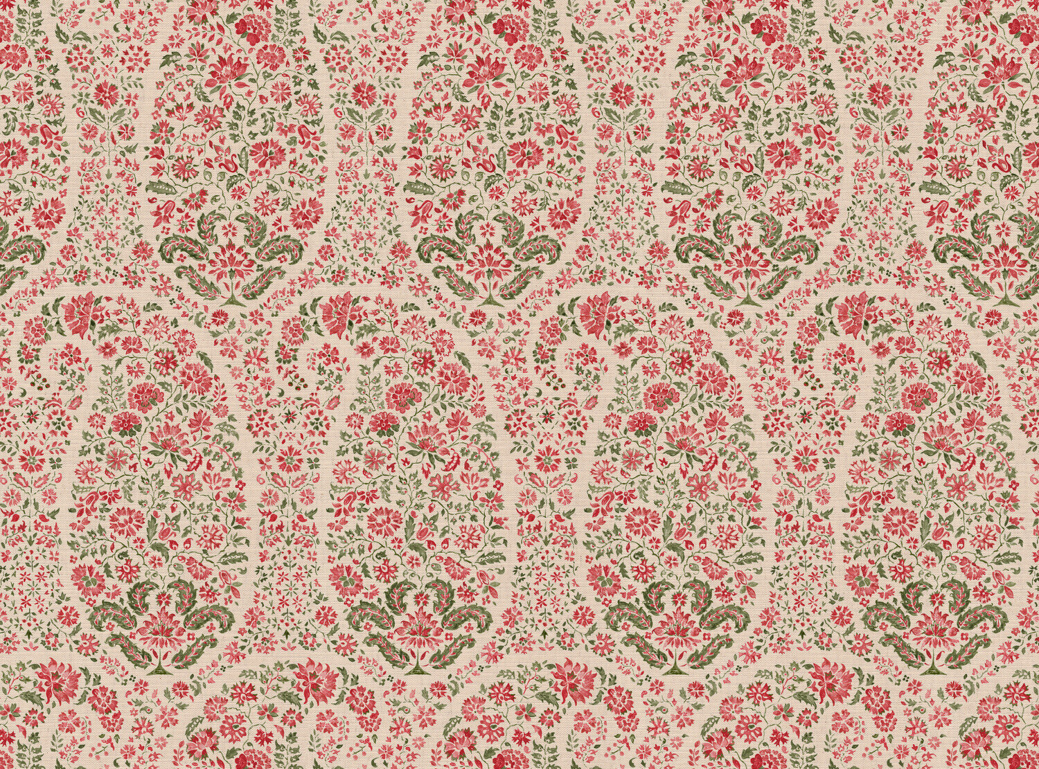 CW: Coral and fresh green | BASE: Mercia Linen