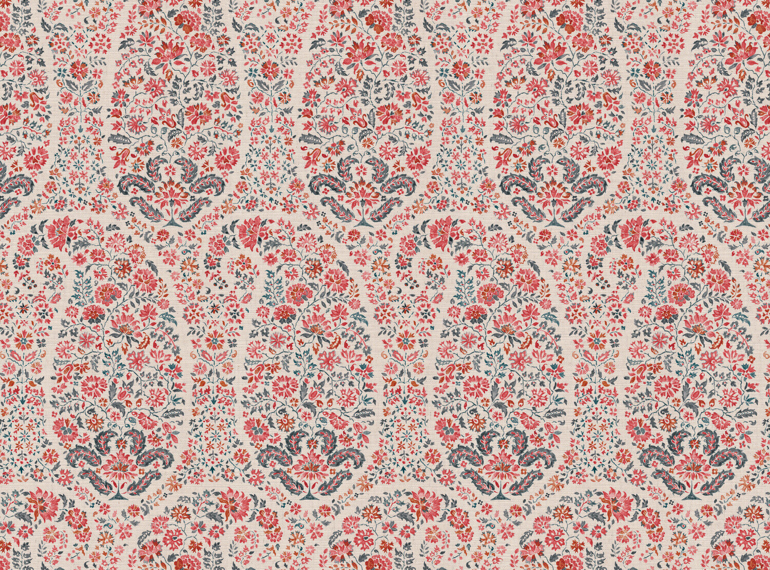 CW: Coral and grey blue | BASE: Mercia Linen