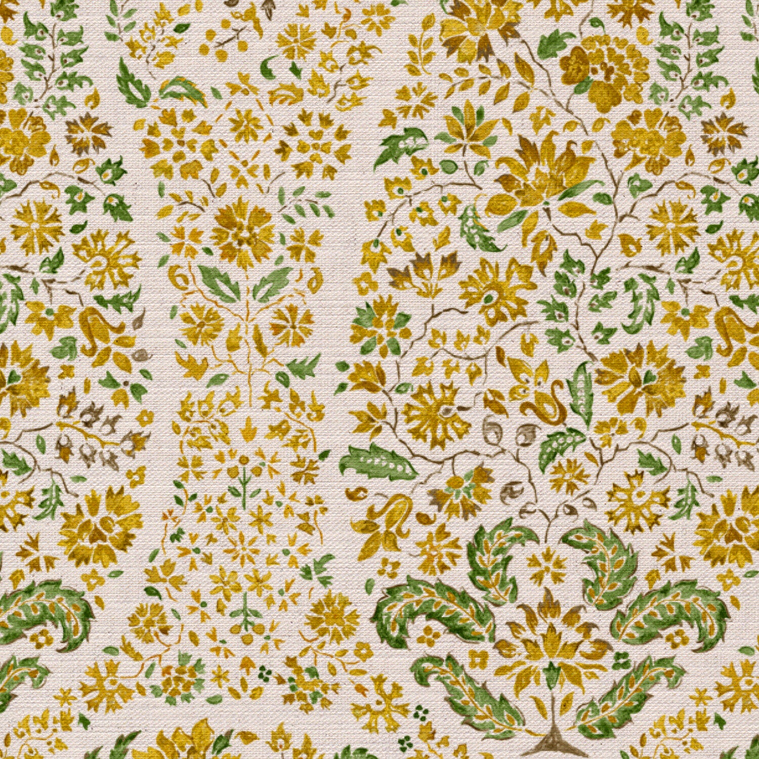 CW: Golden yellow and green | BASE: Mercia Linen | HERO
