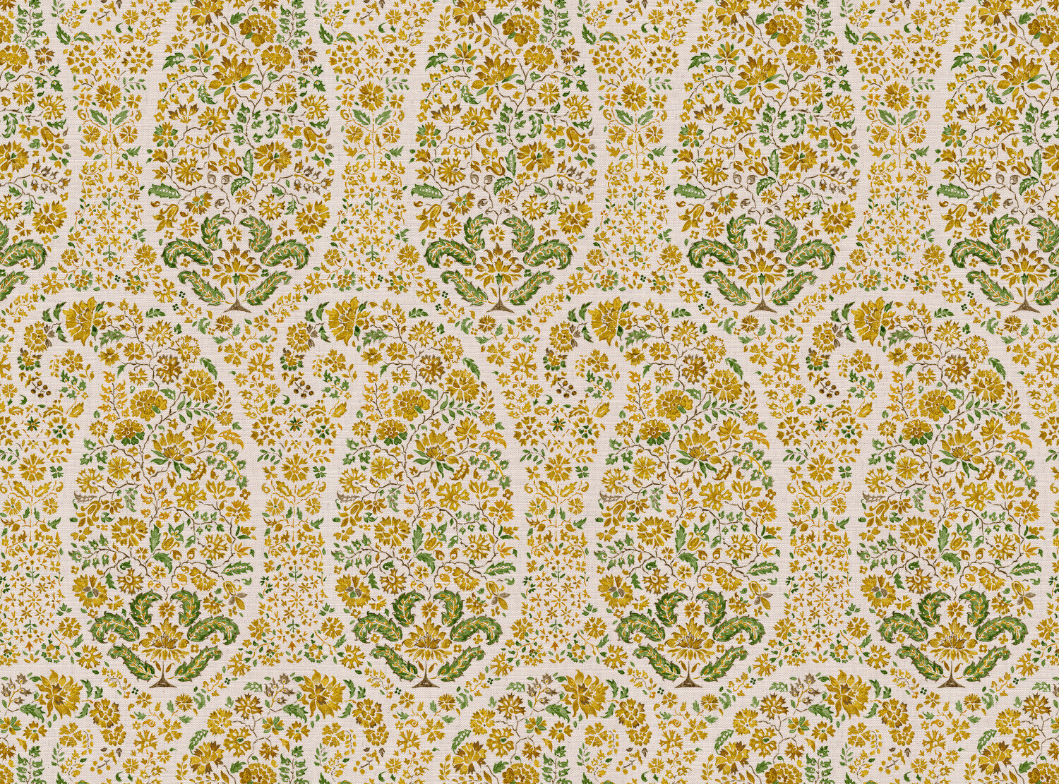 CW: Golden yellow and green | BASE: Mercia Linen