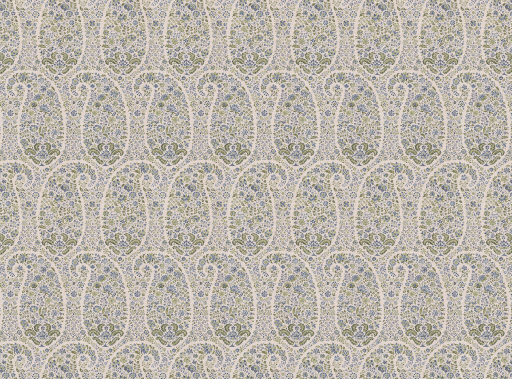 CW: Soft cornflower blue and green | BASE: Mercia Linen