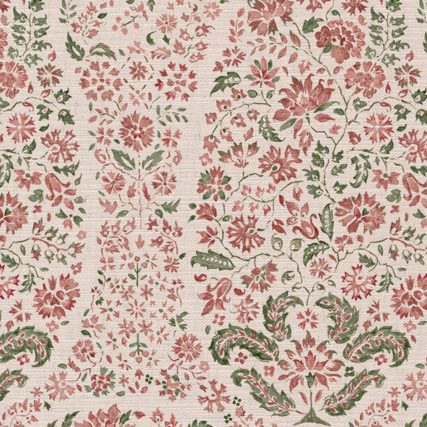 CW: Soft putty pink and grey green | BASE: Mercia Linen | HERO