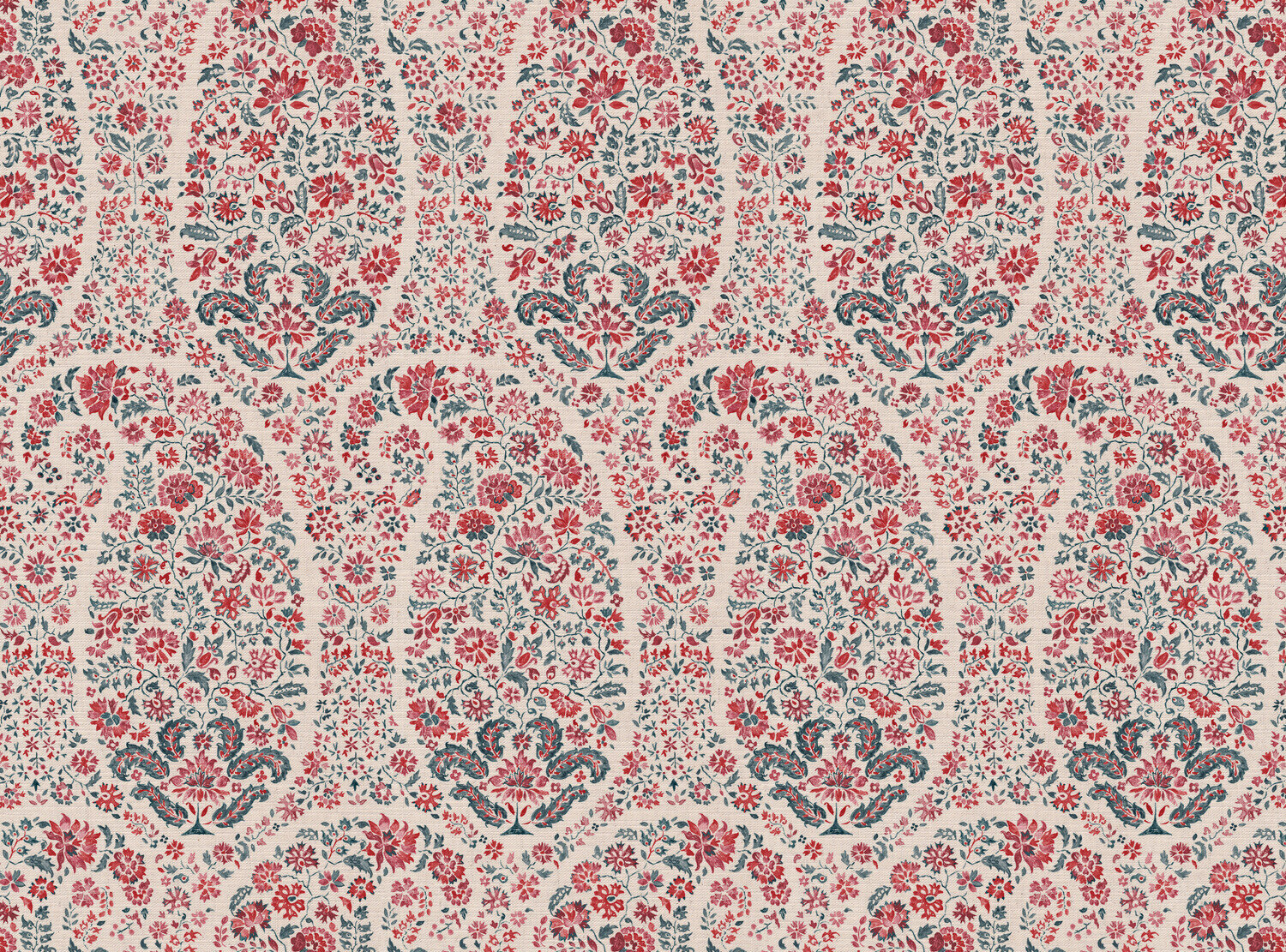 CW: Warm red and grey blue | BASE: Mercia Linen