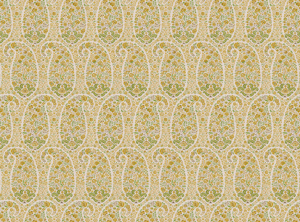 CW: Yellow green white ground | BASE: Mercia Linen