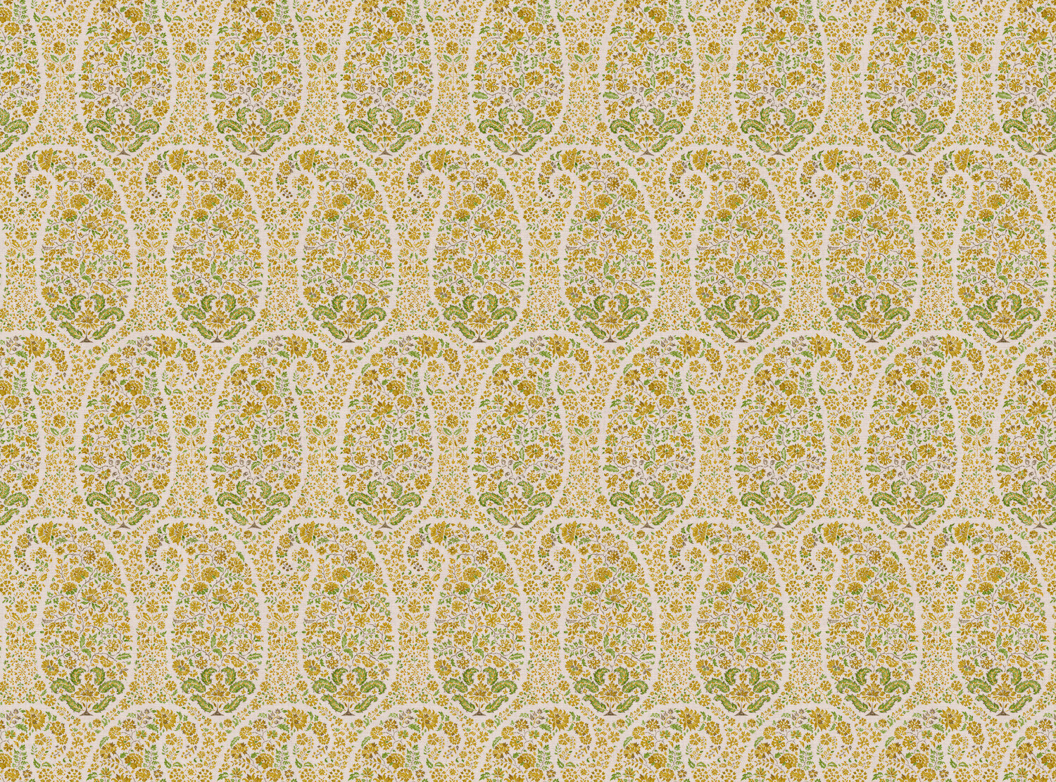 CW: Yellow green white ground | BASE: Mercia Linen
