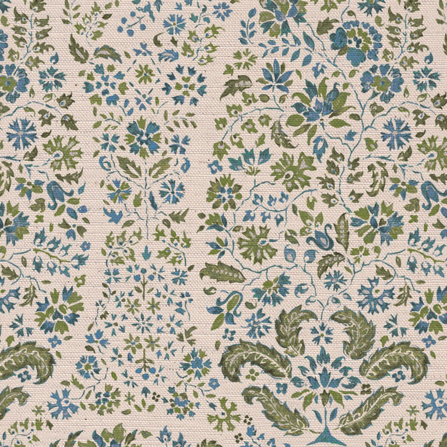 CW: Blue and moss green | BASE: Natural Luxury Linen | HERO