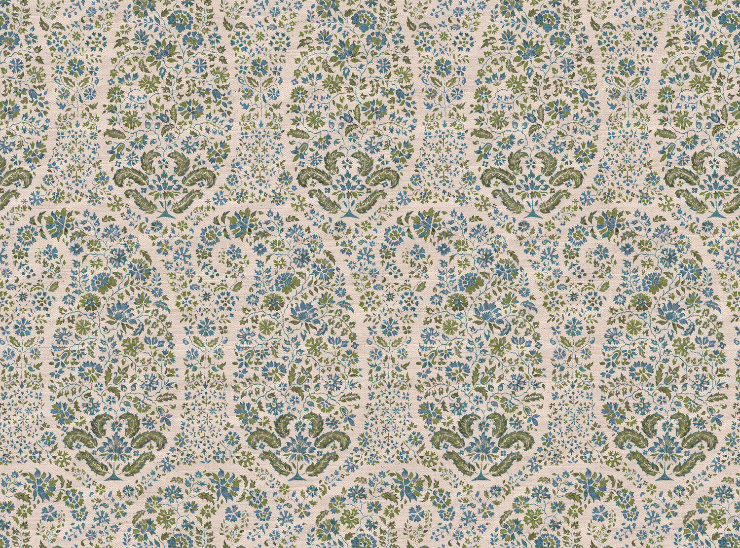 CW: Blue and moss green | BASE: Natural Luxury Linen