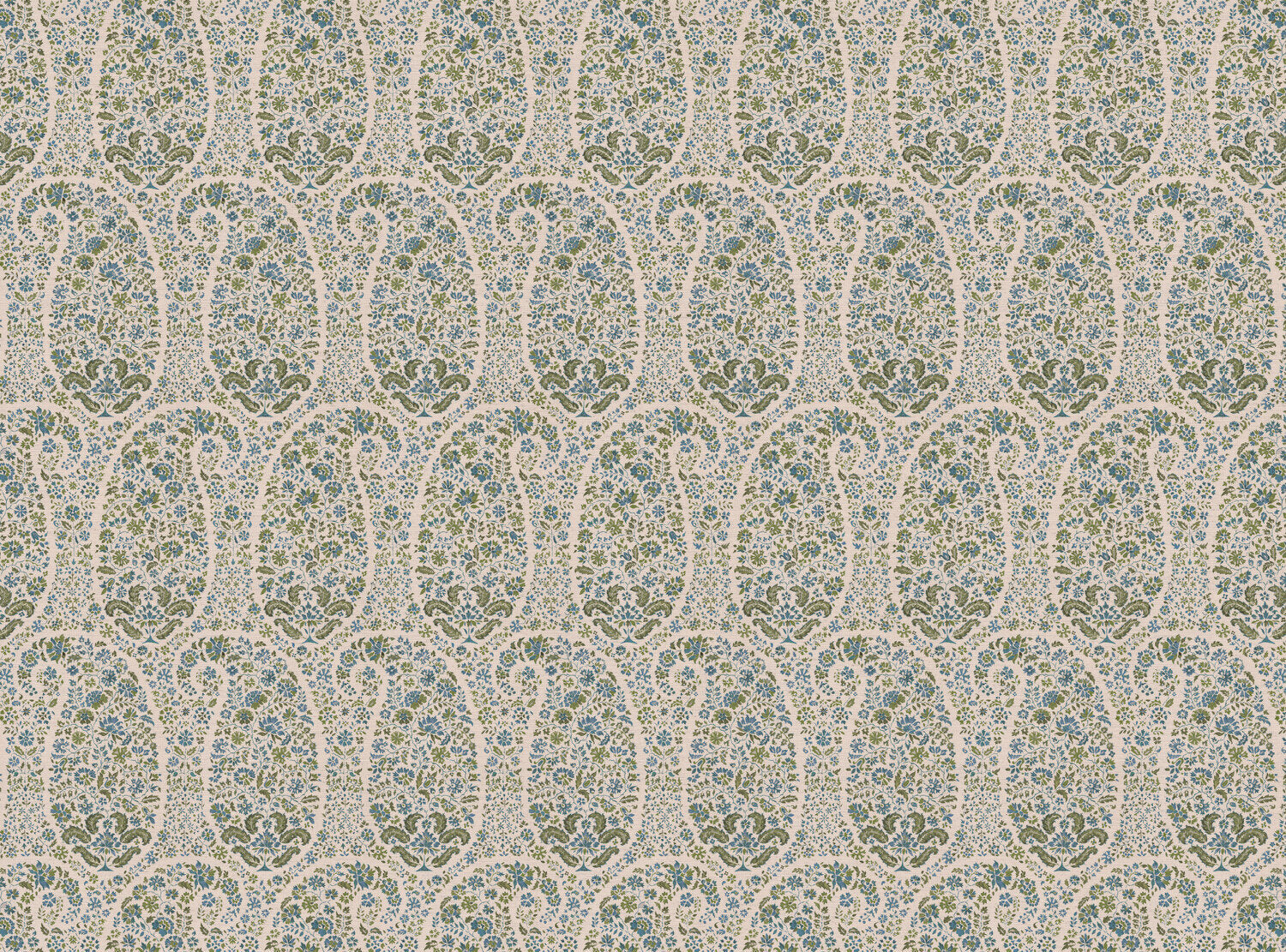 CW: Blue and moss green | BASE: Natural Luxury Linen