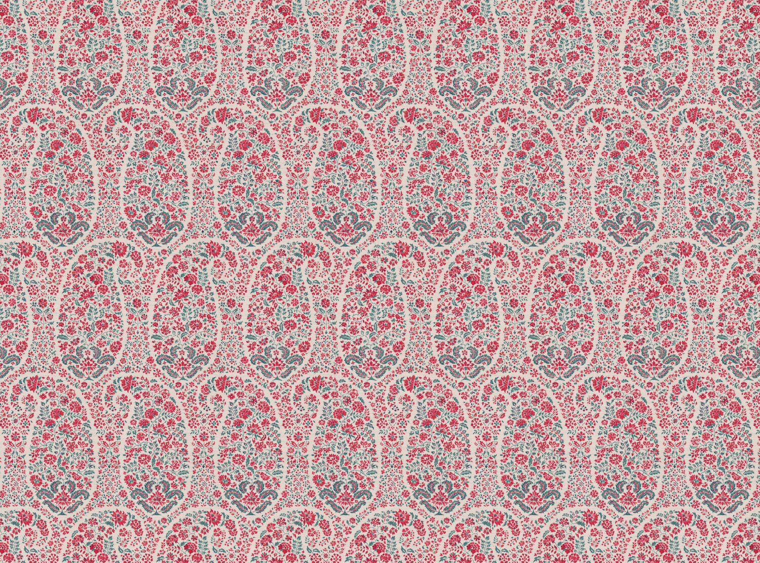 CW: Bright red and blue | BASE: Natural Luxury Linen