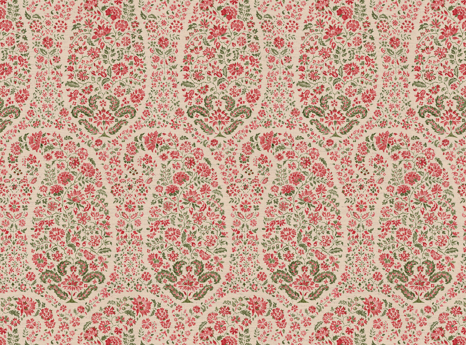 CW: Coral and fresh green | BASE: Natural Luxury Linen