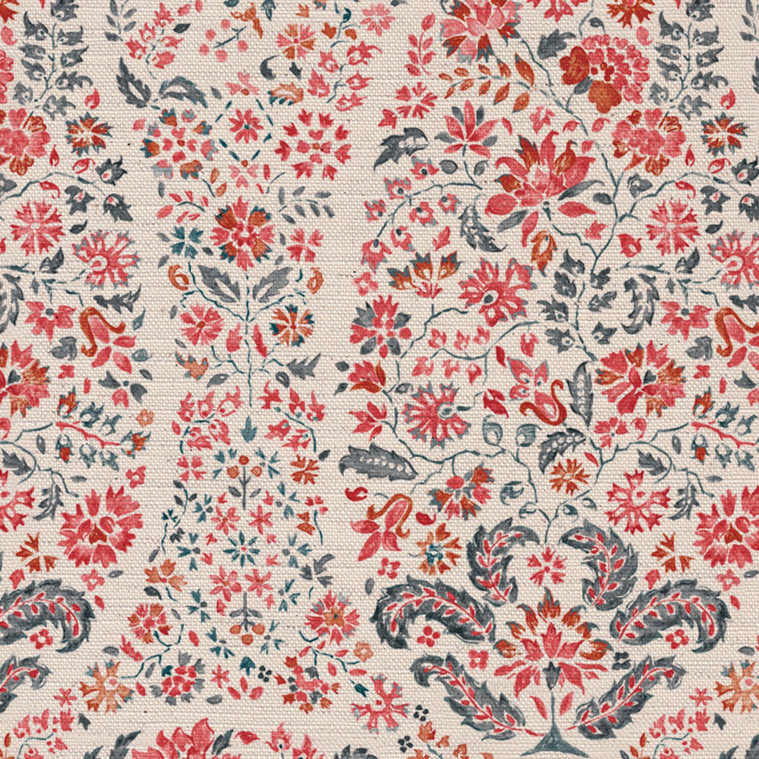 CW: Coral and grey blue | BASE: Natural Luxury Linen | HERO