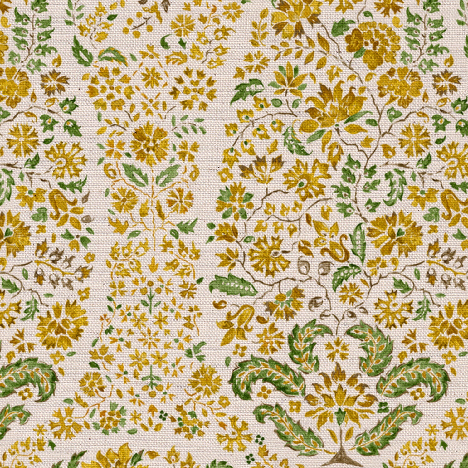 CW: Golden yellow and green | BASE: Natural Luxury Linen | HERO