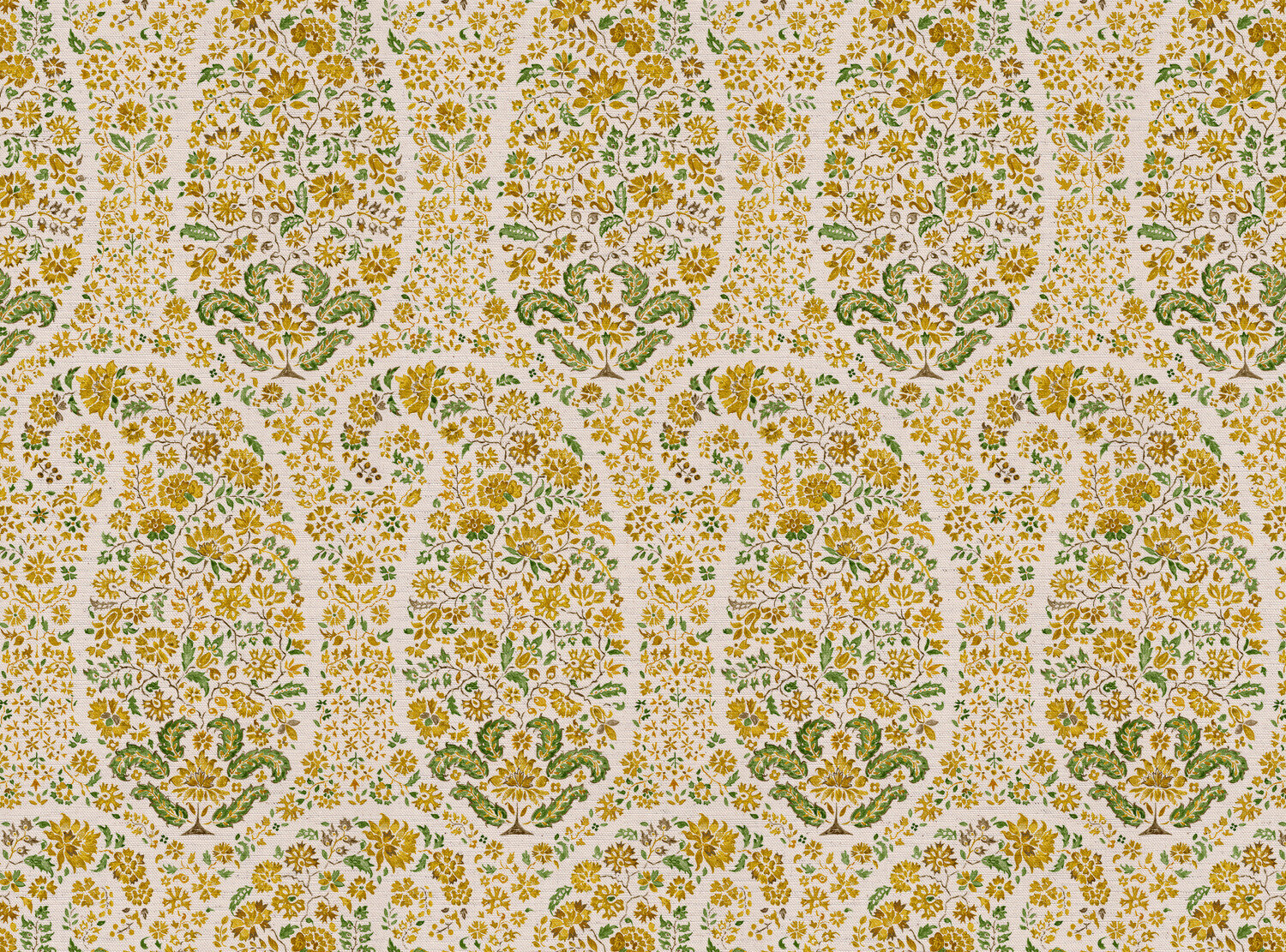 CW: Golden yellow and green | BASE: Natural Luxury Linen