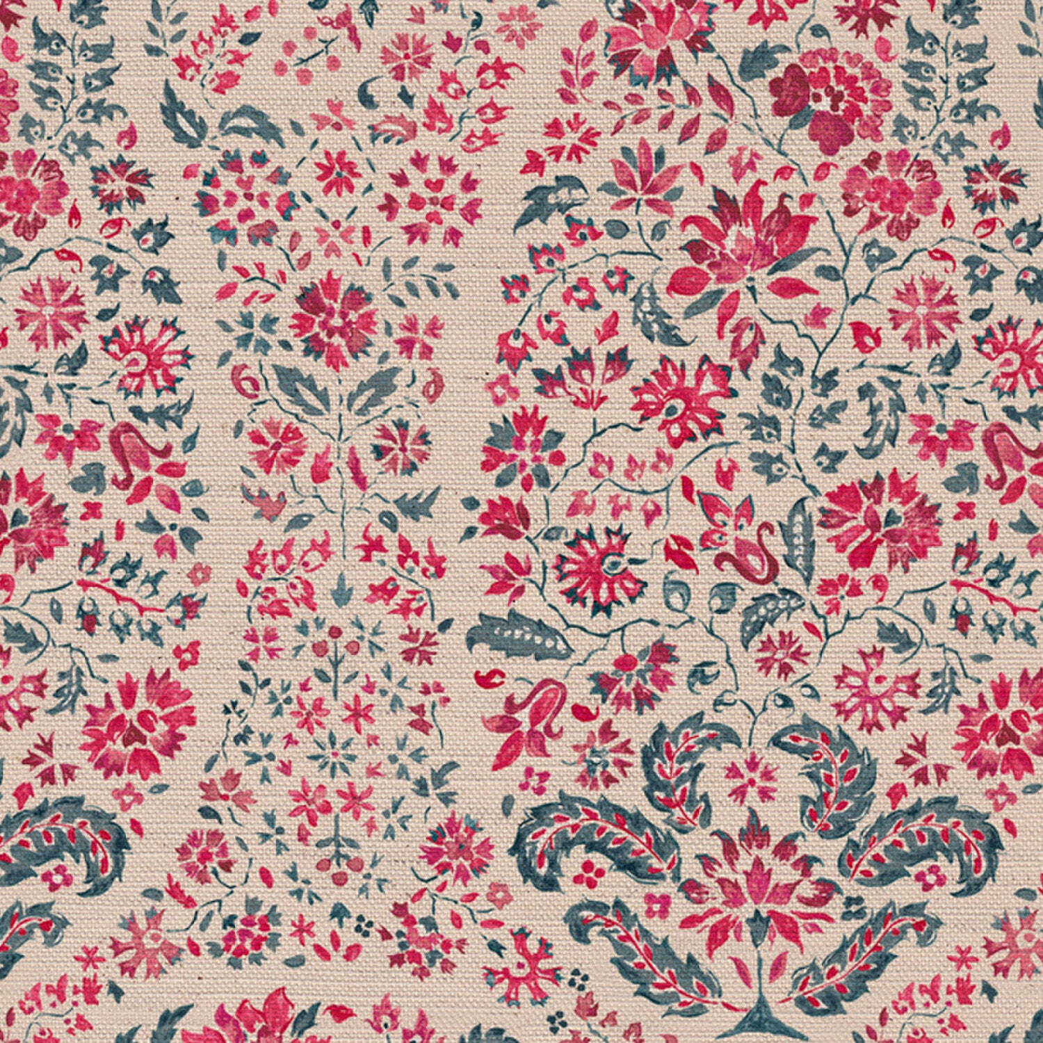 CW: Pinky red and grey blue | BASE: Natural Luxury Linen | HERO