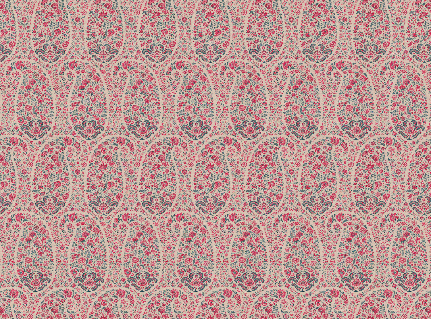 CW: Pinky red and grey blue | BASE: Natural Luxury Linen