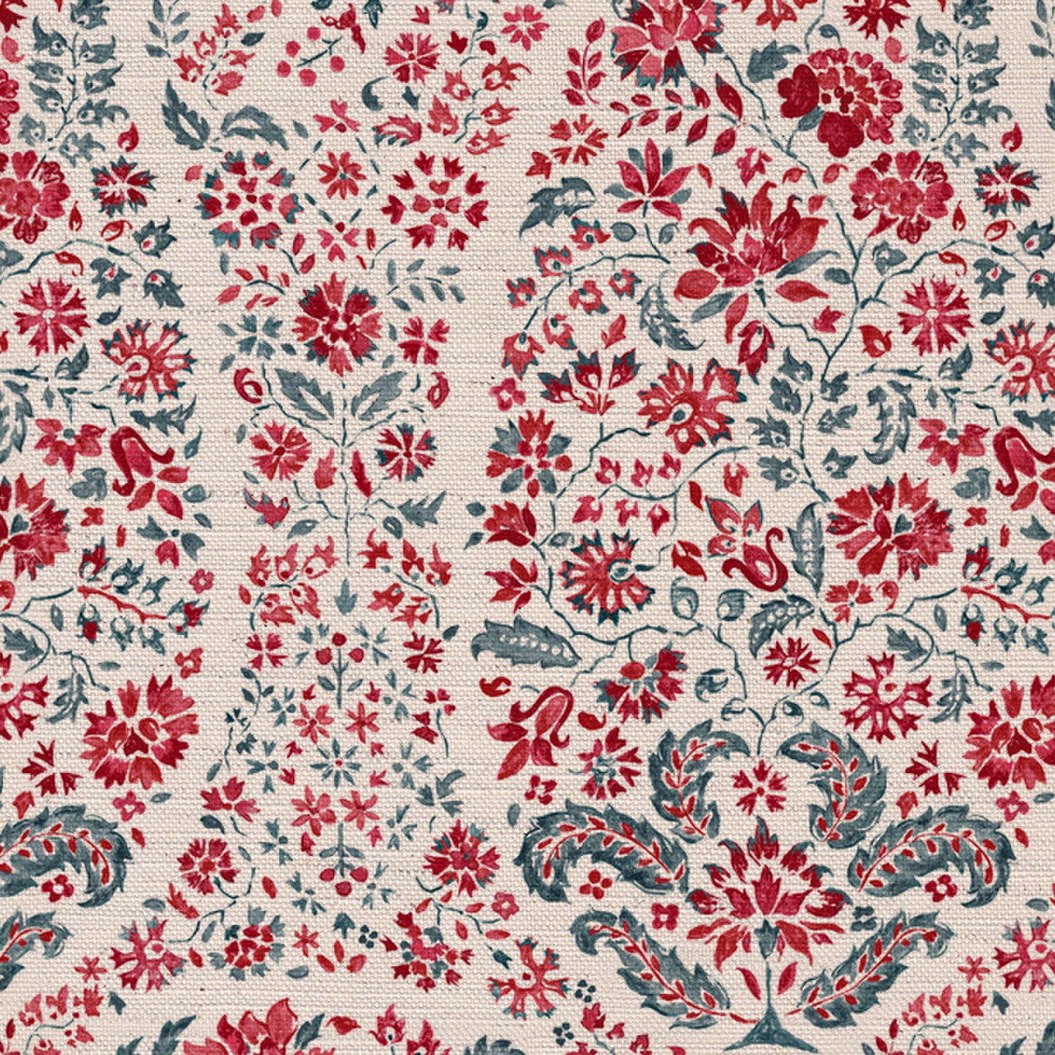 CW: Red and grey blue | BASE: Natural Luxury Linen | HERO