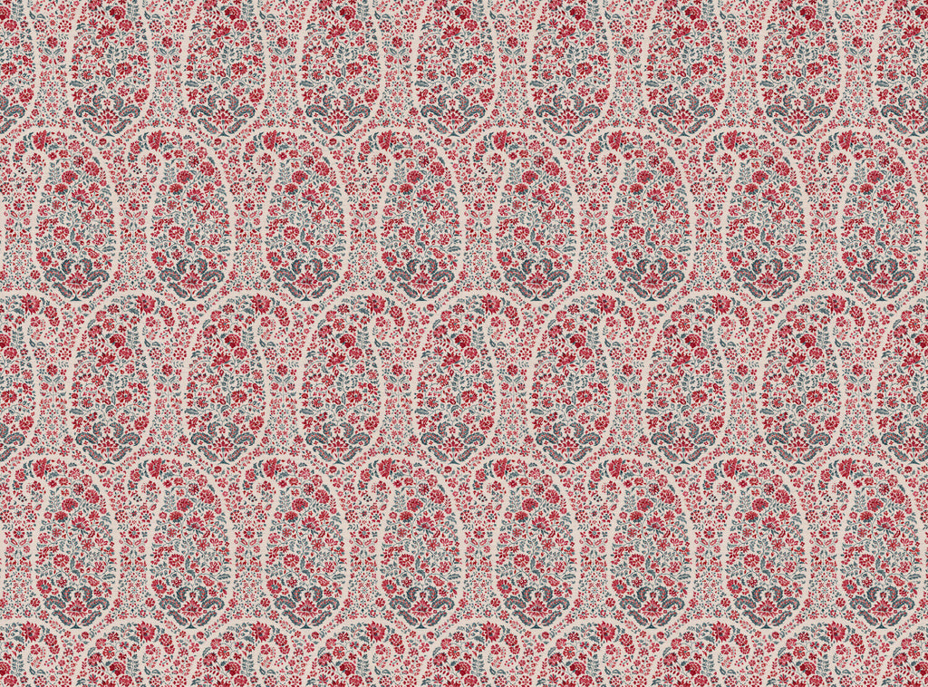 CW: Red and grey blue | BASE: Natural Luxury Linen