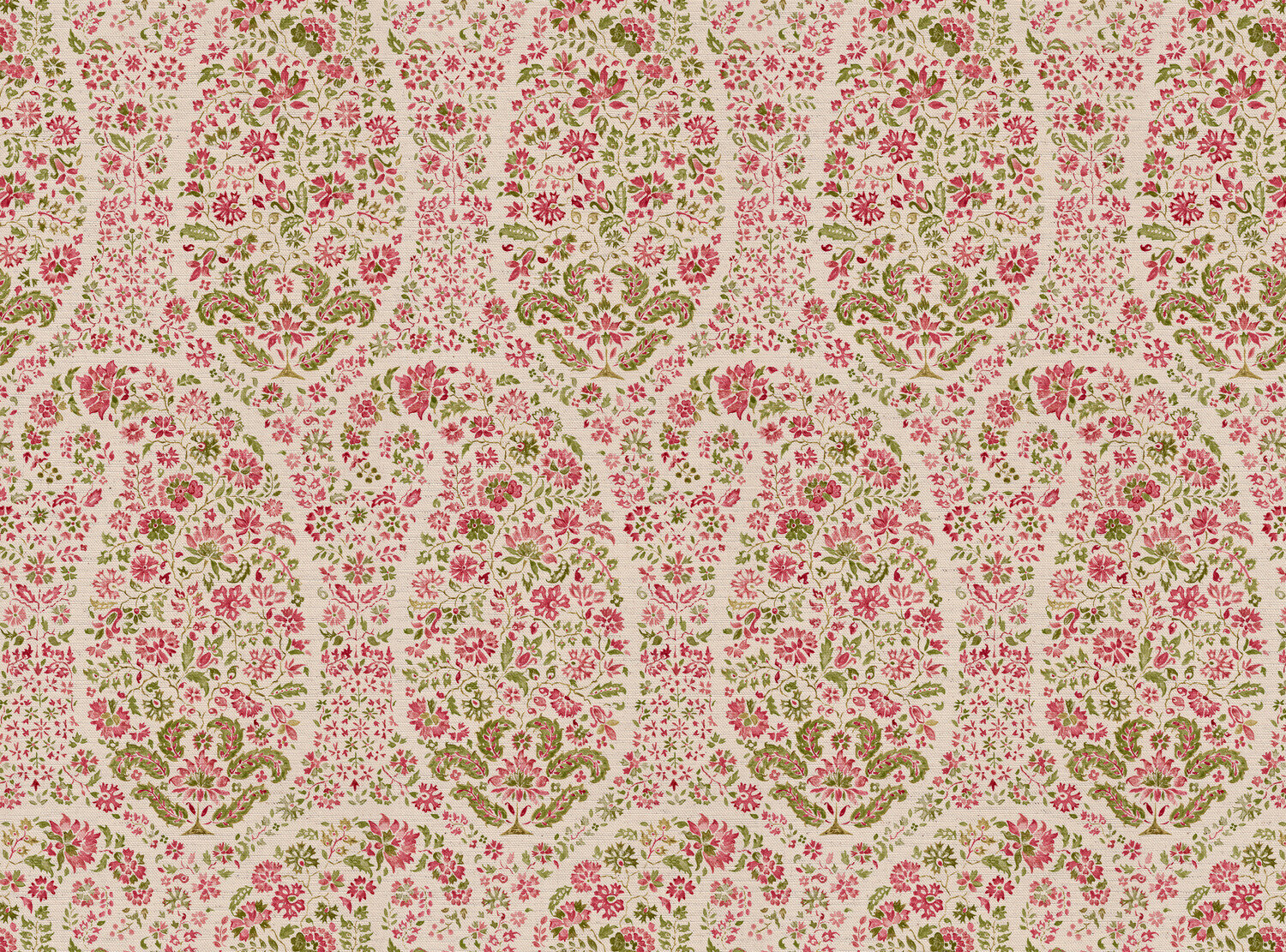 CW: Rouge pink and green | BASE: Natural Luxury Linen