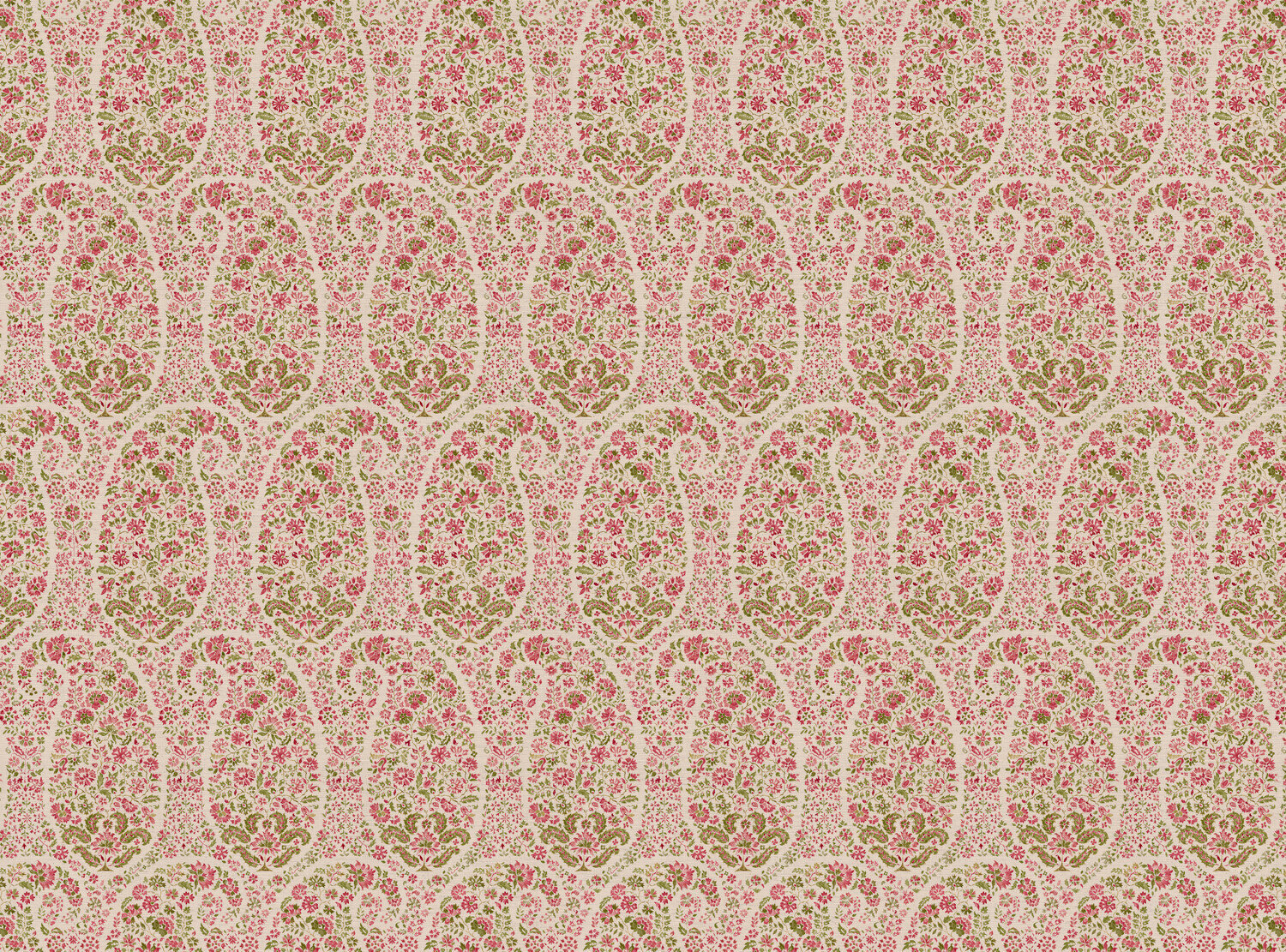 CW: Rouge pink and green | BASE: Natural Luxury Linen