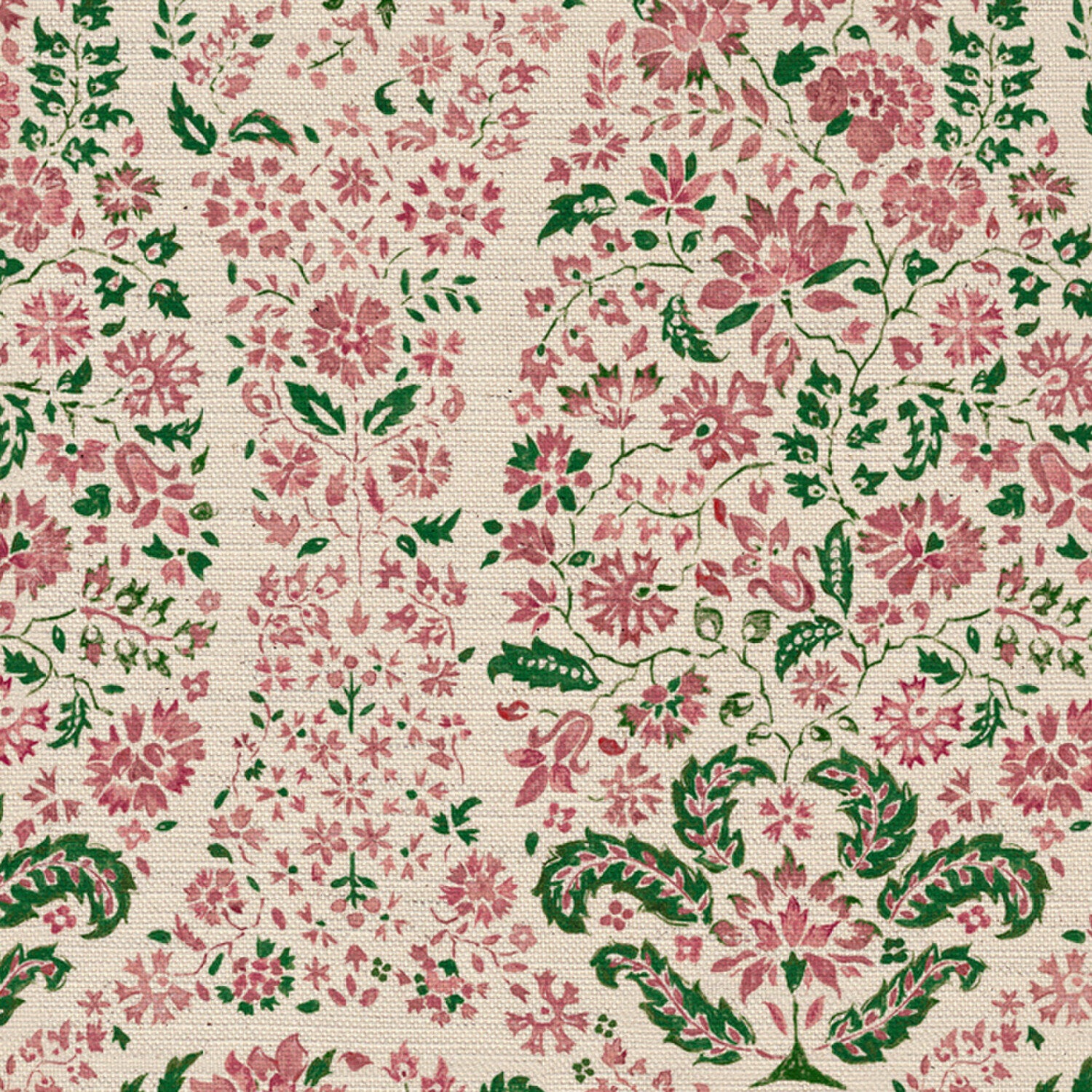 CW: Soft pink and racing green | BASE: Natural Luxury Linen | HERO