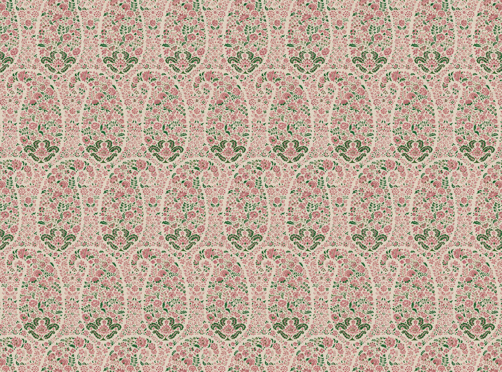 CW: Soft pink and racing green | BASE: Natural Luxury Linen