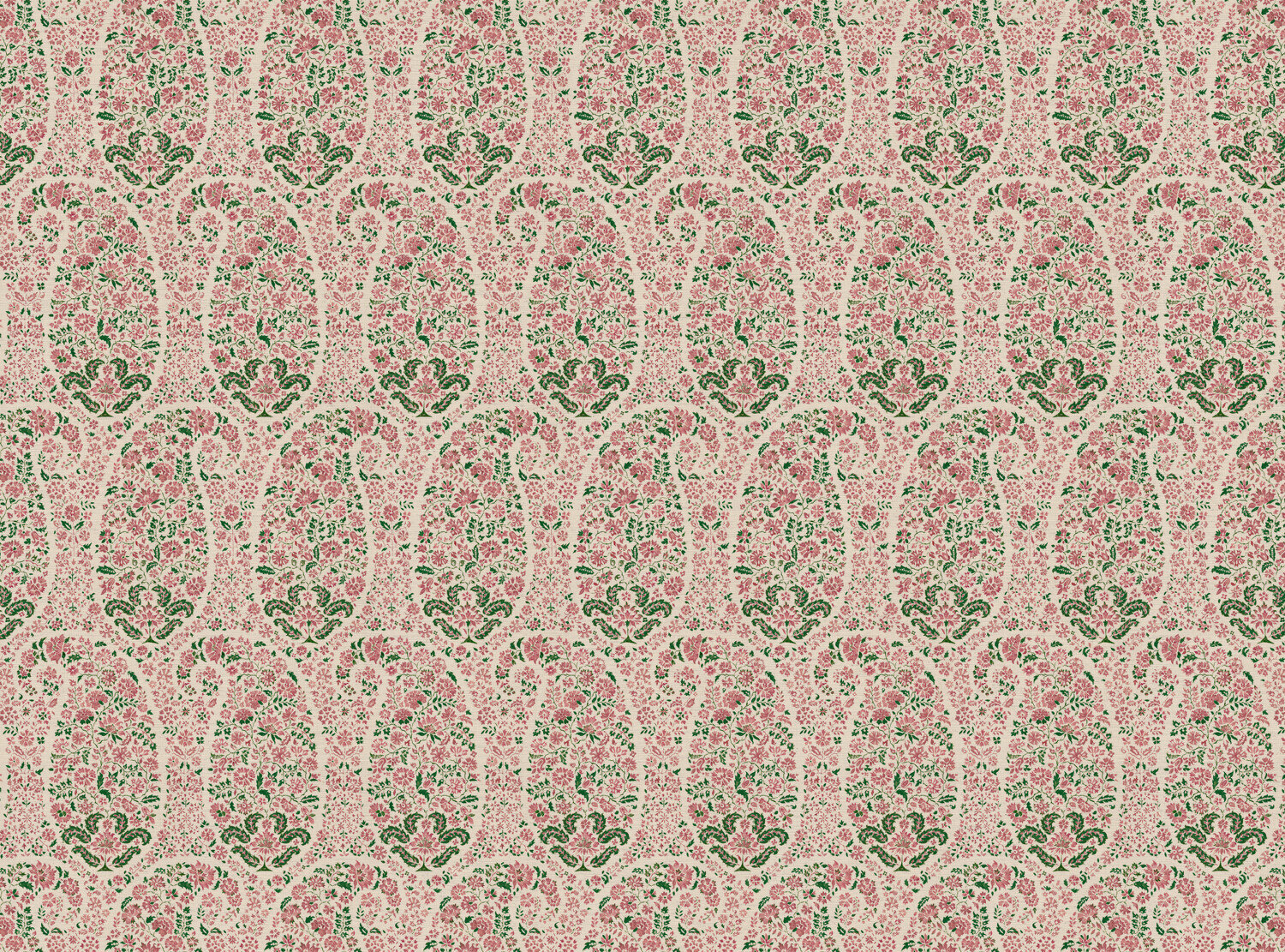 CW: Soft pink and racing green | BASE: Natural Luxury Linen