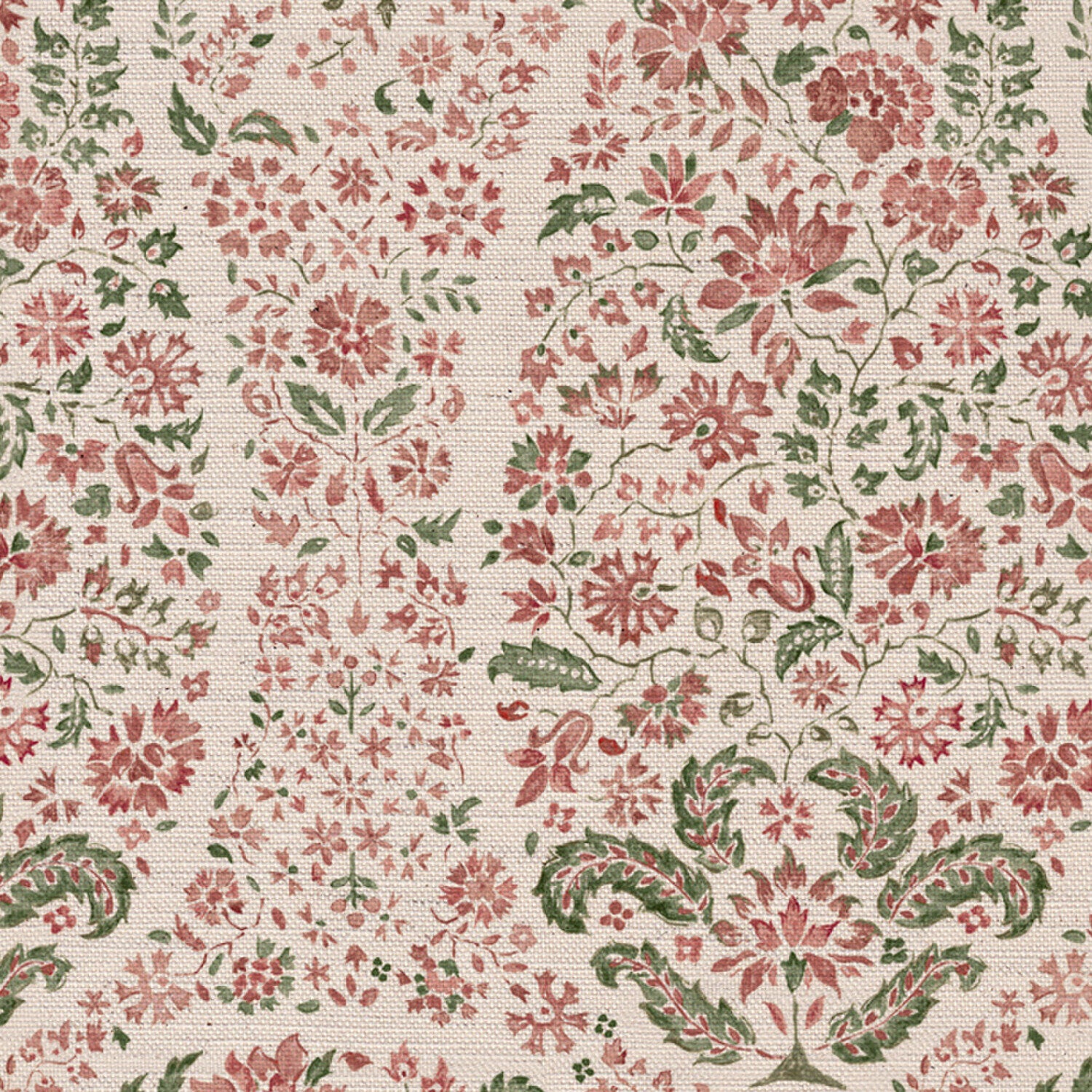 CW: Soft putty pink and grey green | BASE: Natural Luxury Linen | HERO