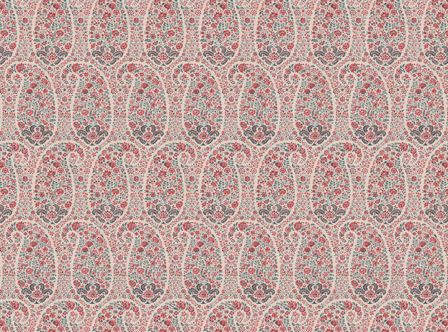 CW: Warm red and grey blue | BASE: Natural Luxury Linen