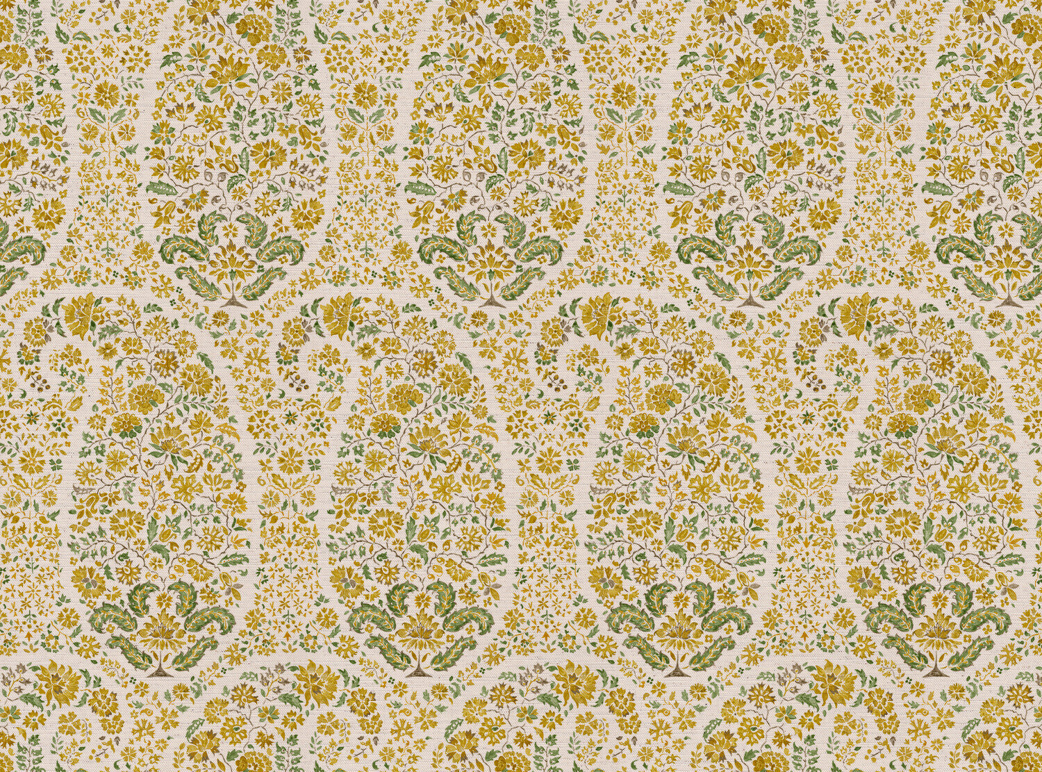 CW: Yellow bluey green | BASE: Natural Luxury Linen