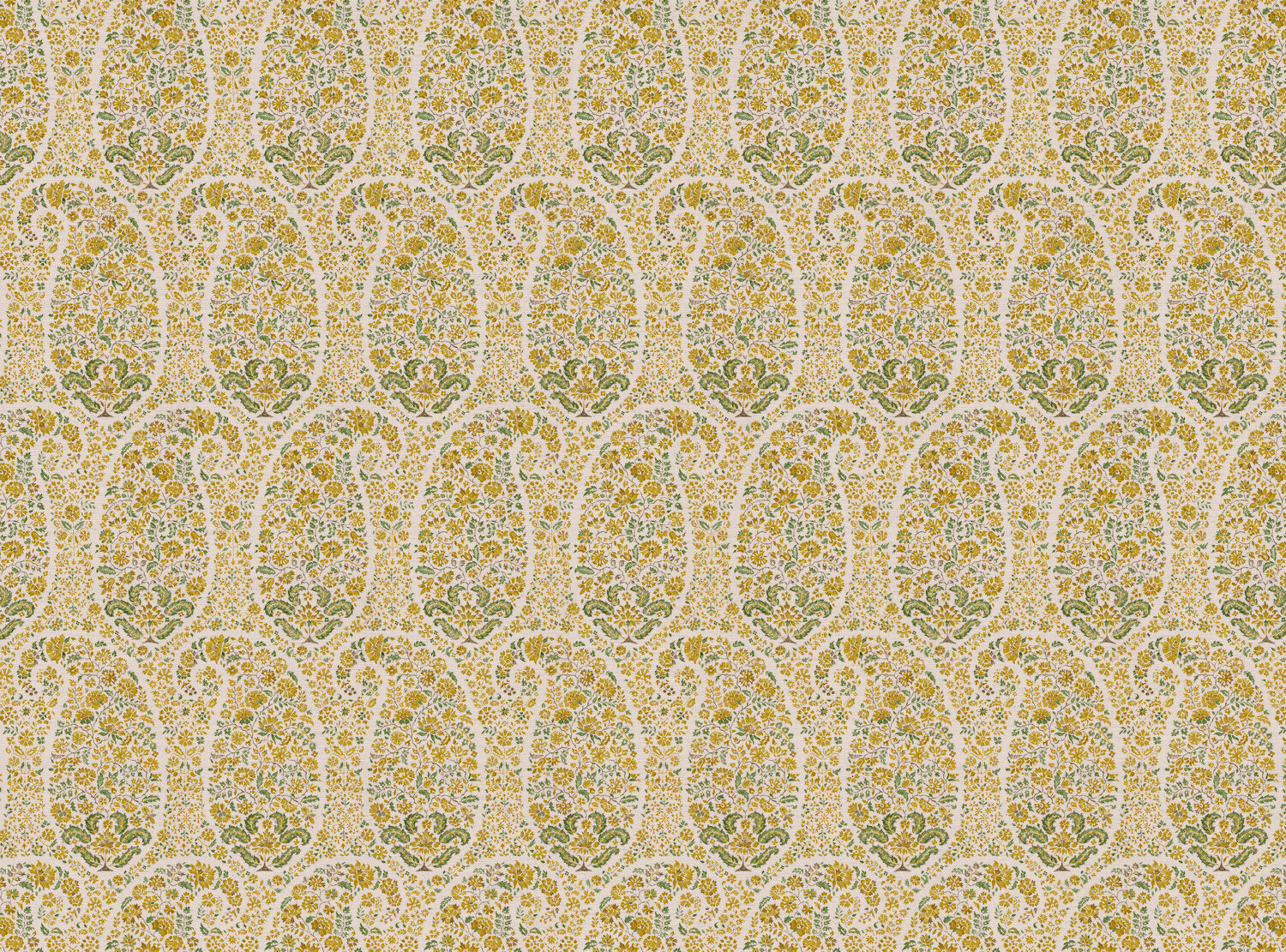 CW: Yellow bluey green | BASE: Natural Luxury Linen