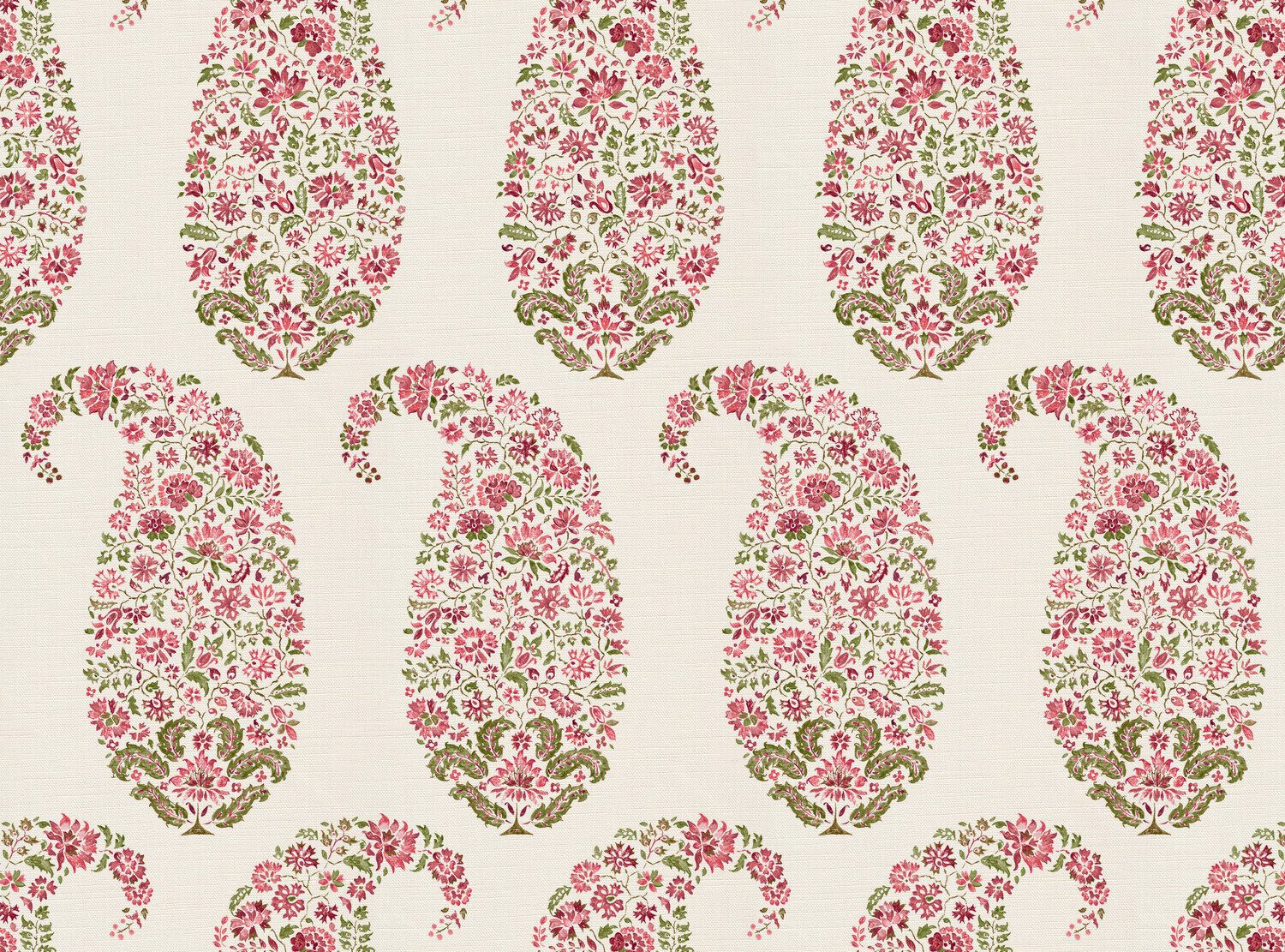 CW: Pink rouge and green | BASE: Luxury Linen