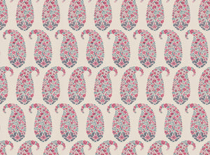 Pinky red and grey blue