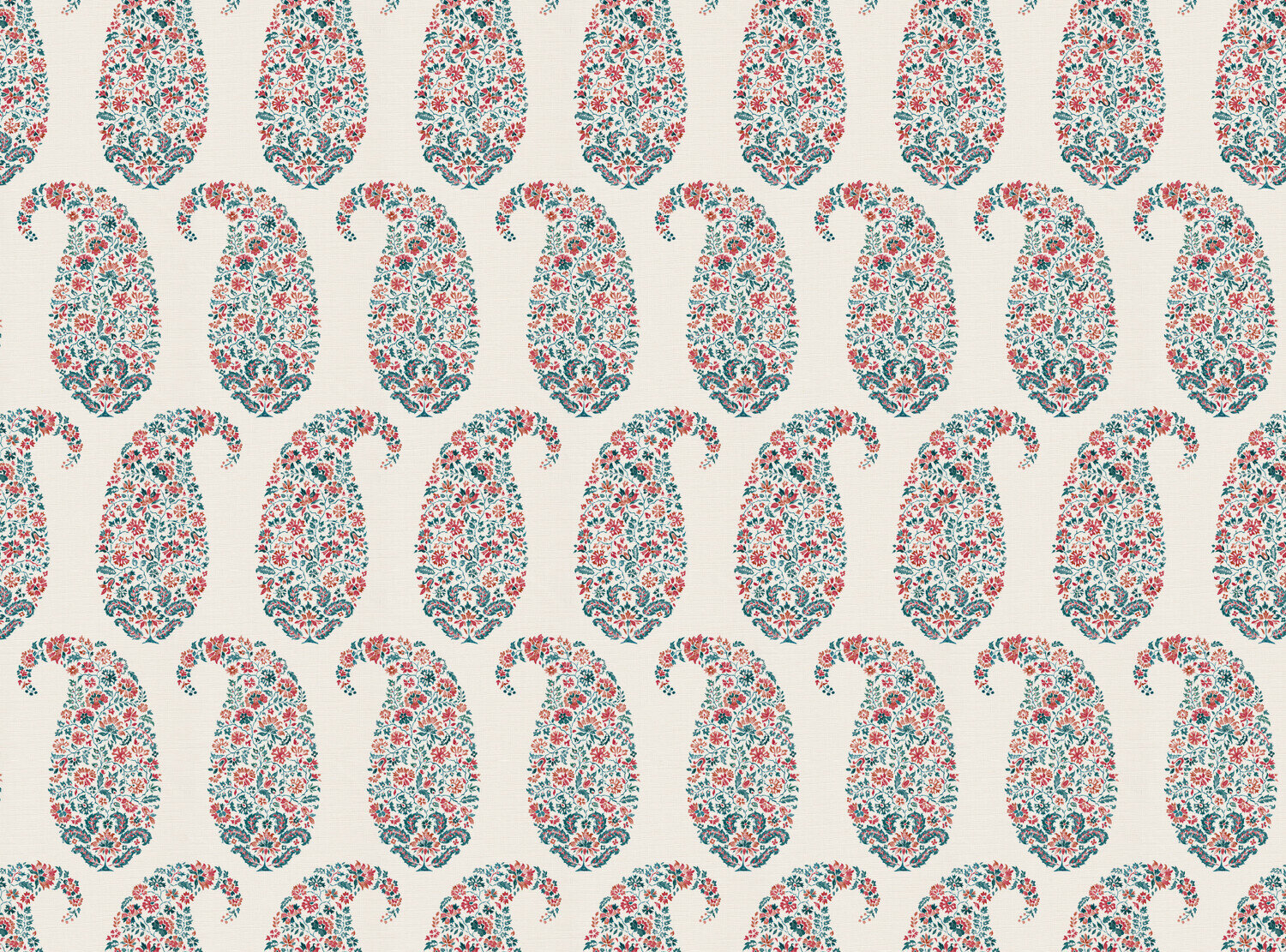 CW: Red coral and grey blue | BASE: Luxury Linen