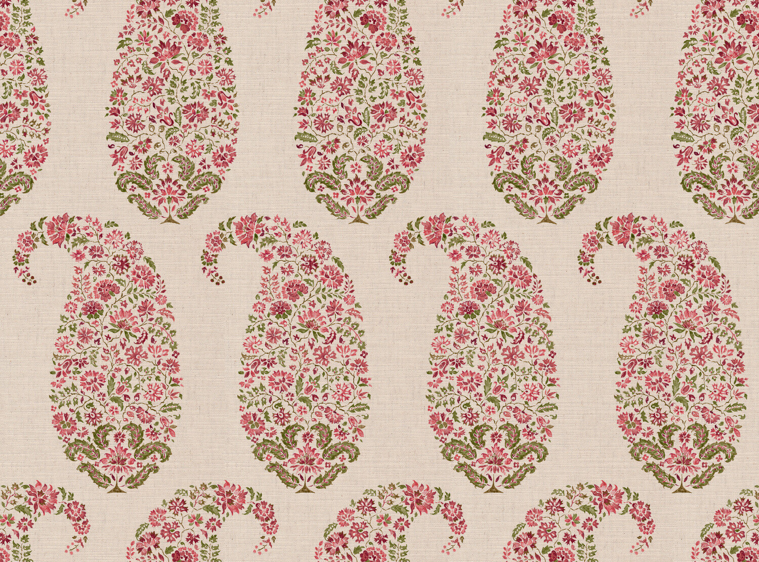 CW: Pink rouge and green | BASE: Mercia Linen