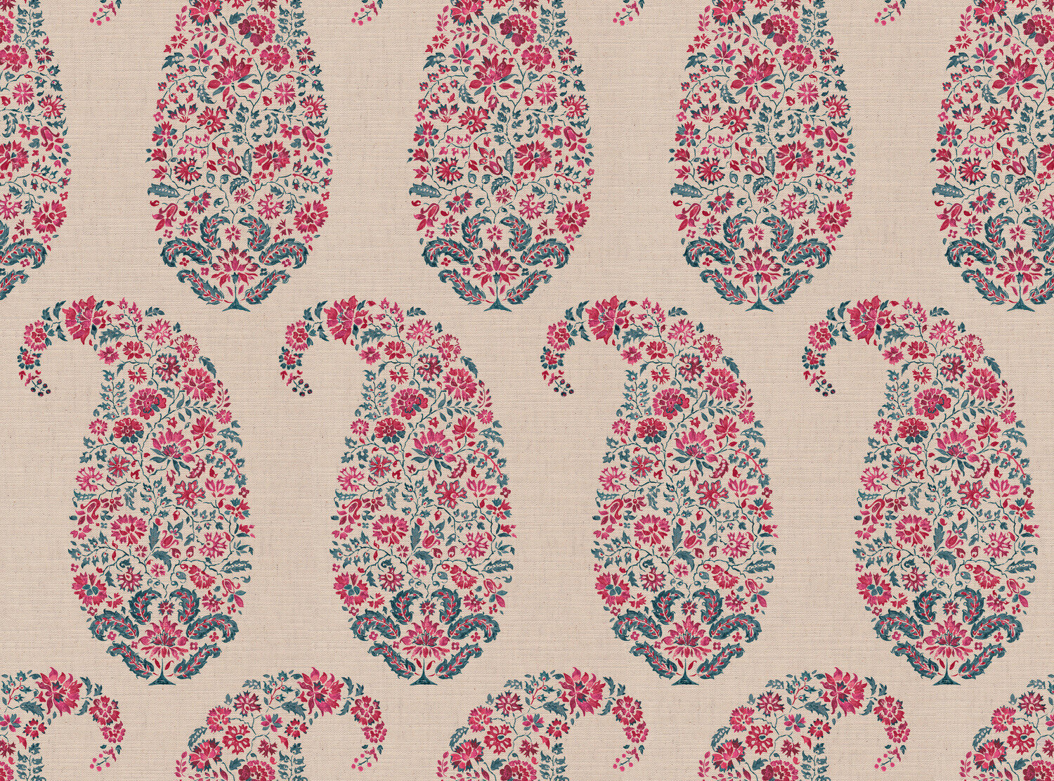 CW: Pinky red and grey blue | BASE: Mercia Linen