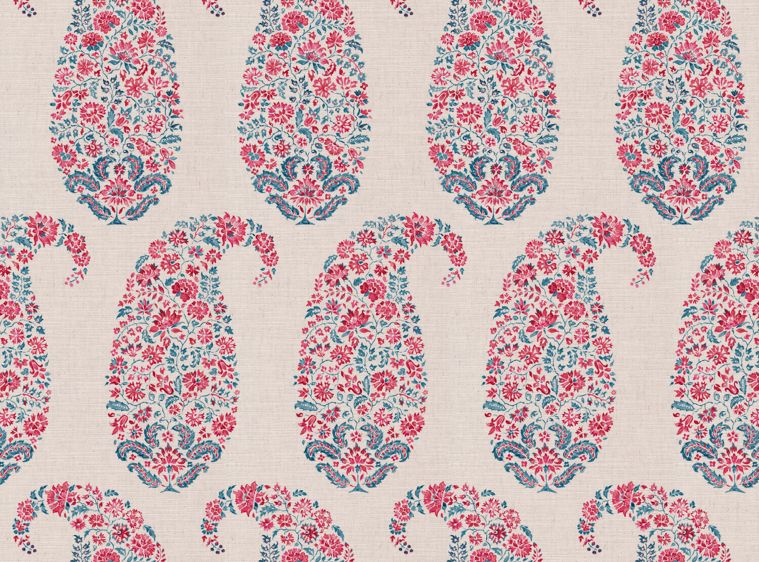 CW: Pinky red and blue | BASE: Mercia Linen