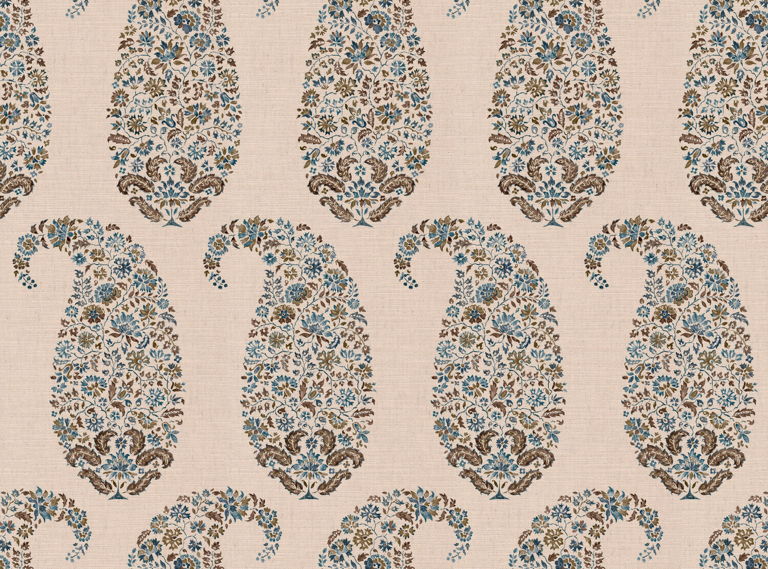 CW: Green blue and brown | BASE: Mercia Linen