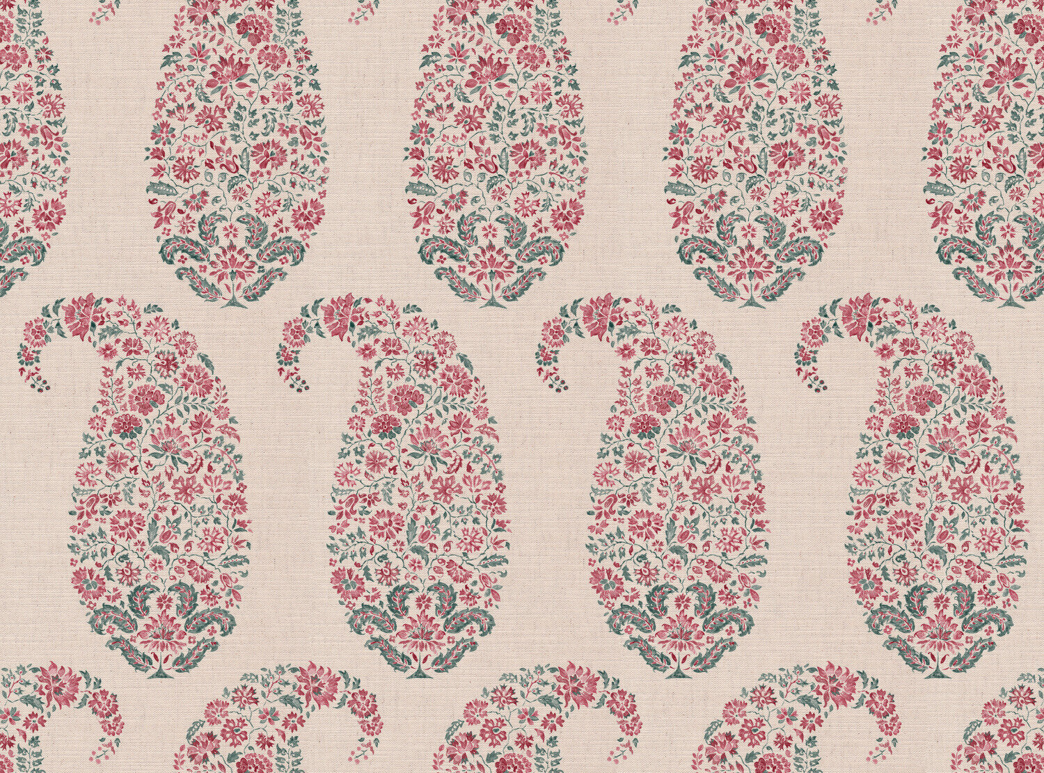 CW: Pink and duck egg | BASE: Mercia Linen