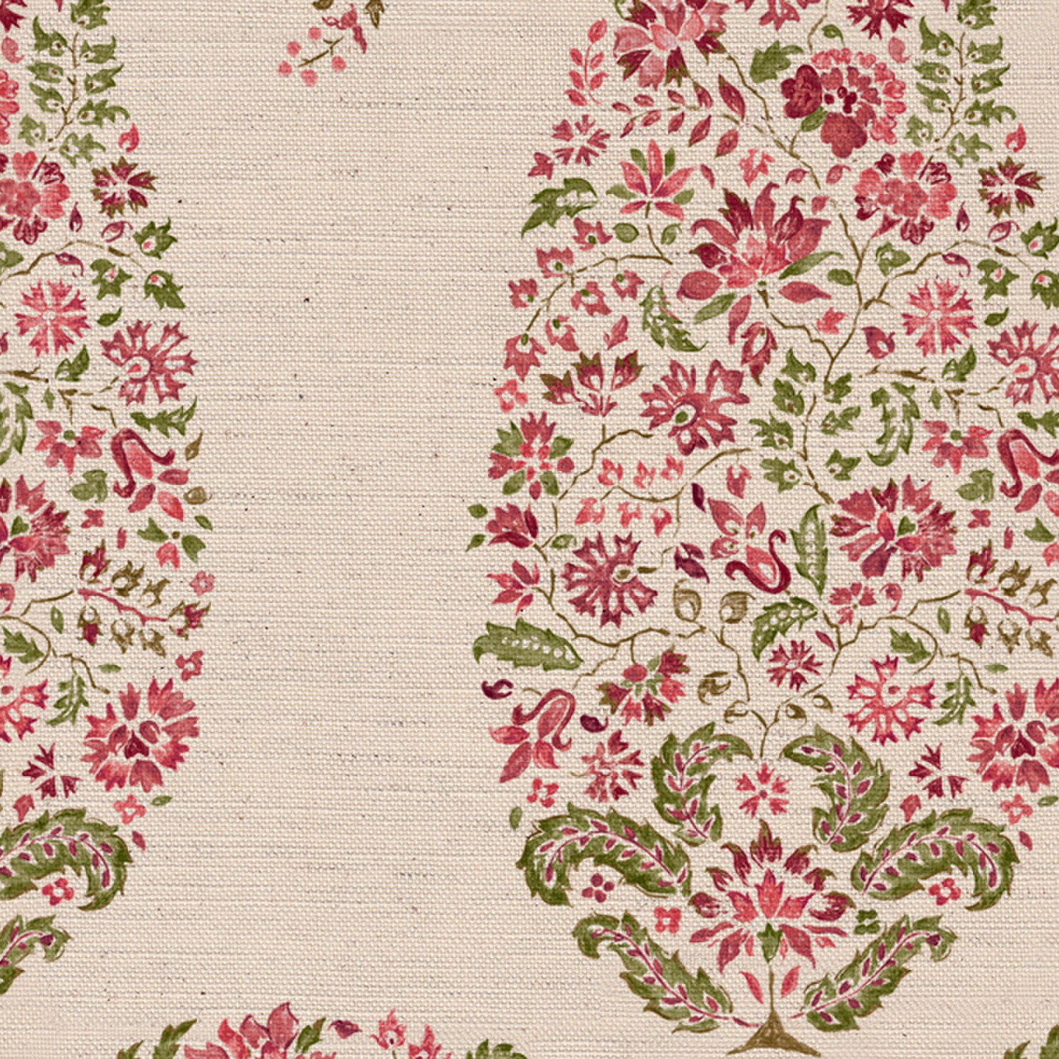 CW: Pink rouge and green | BASE: Natural Luxury Linen | HERO