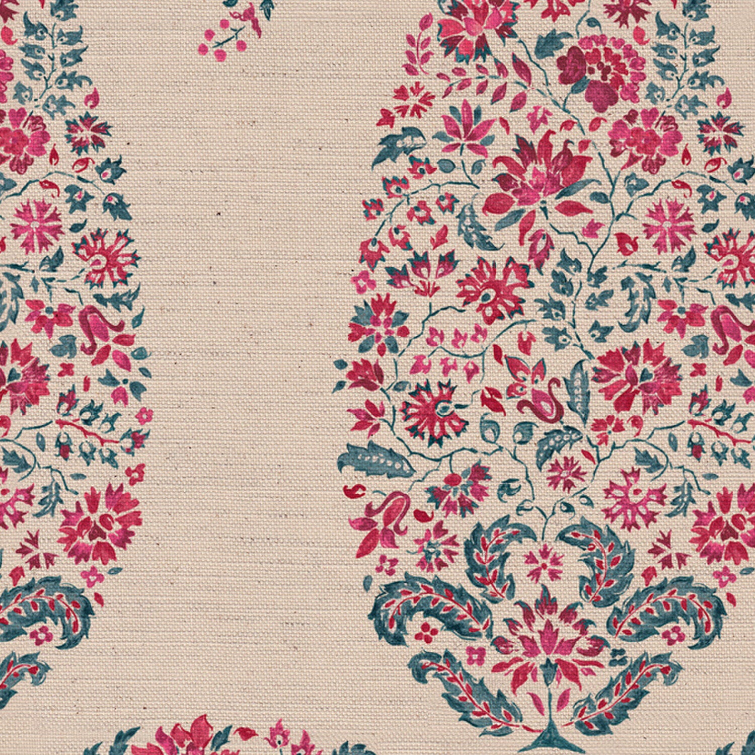 CW: Pinky red and grey blue | BASE: Natural Luxury Linen | HERO