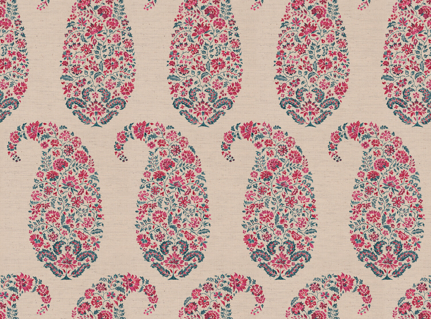 CW: Pinky red and grey blue | BASE: Natural Luxury Linen