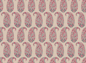 Pinky red and grey blue