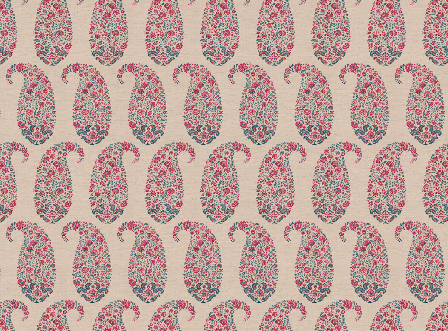 CW: Pinky red and grey blue | BASE: Natural Luxury Linen