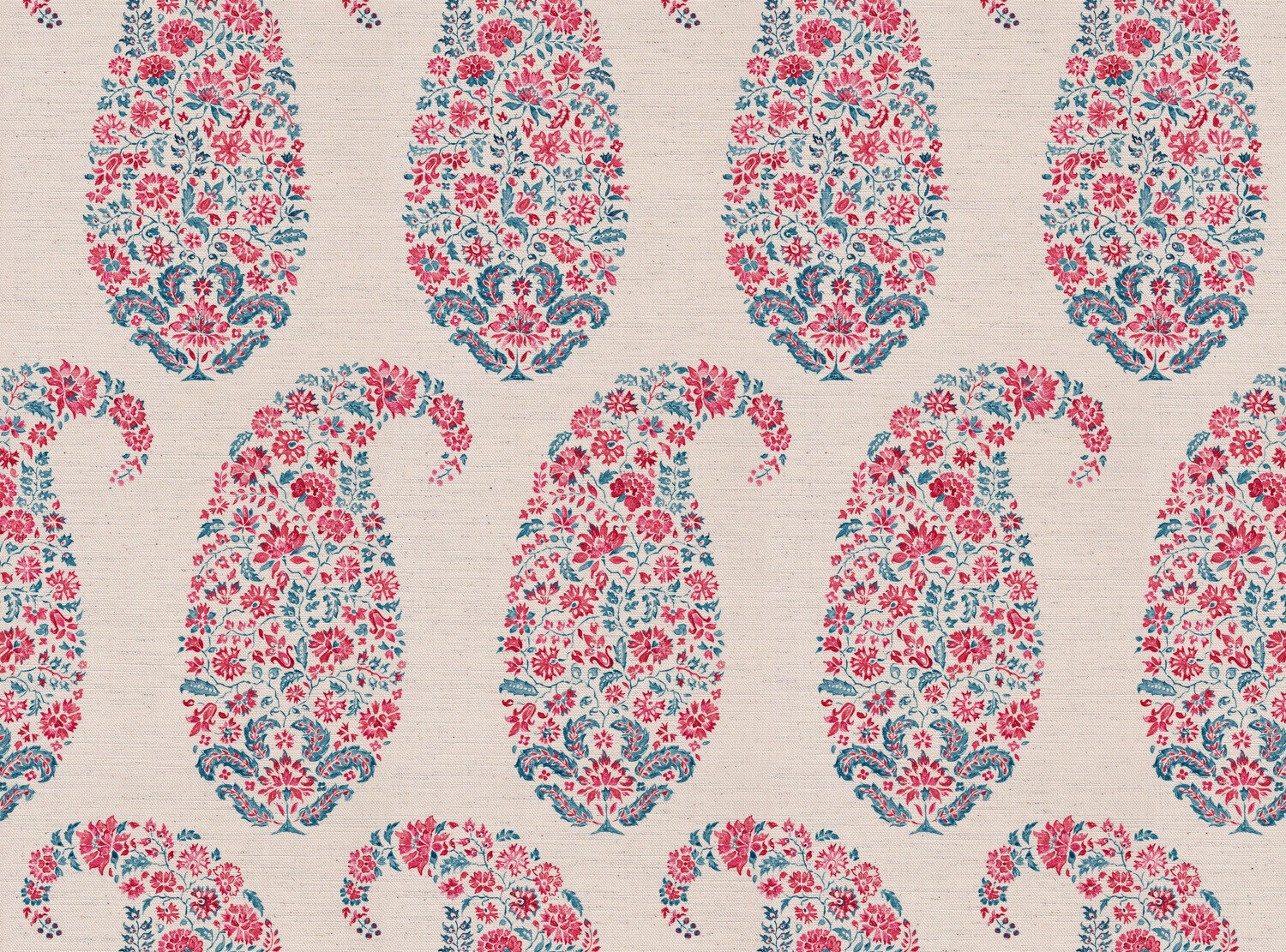 CW: Pinky red and blue | BASE: Natural Luxury Linen