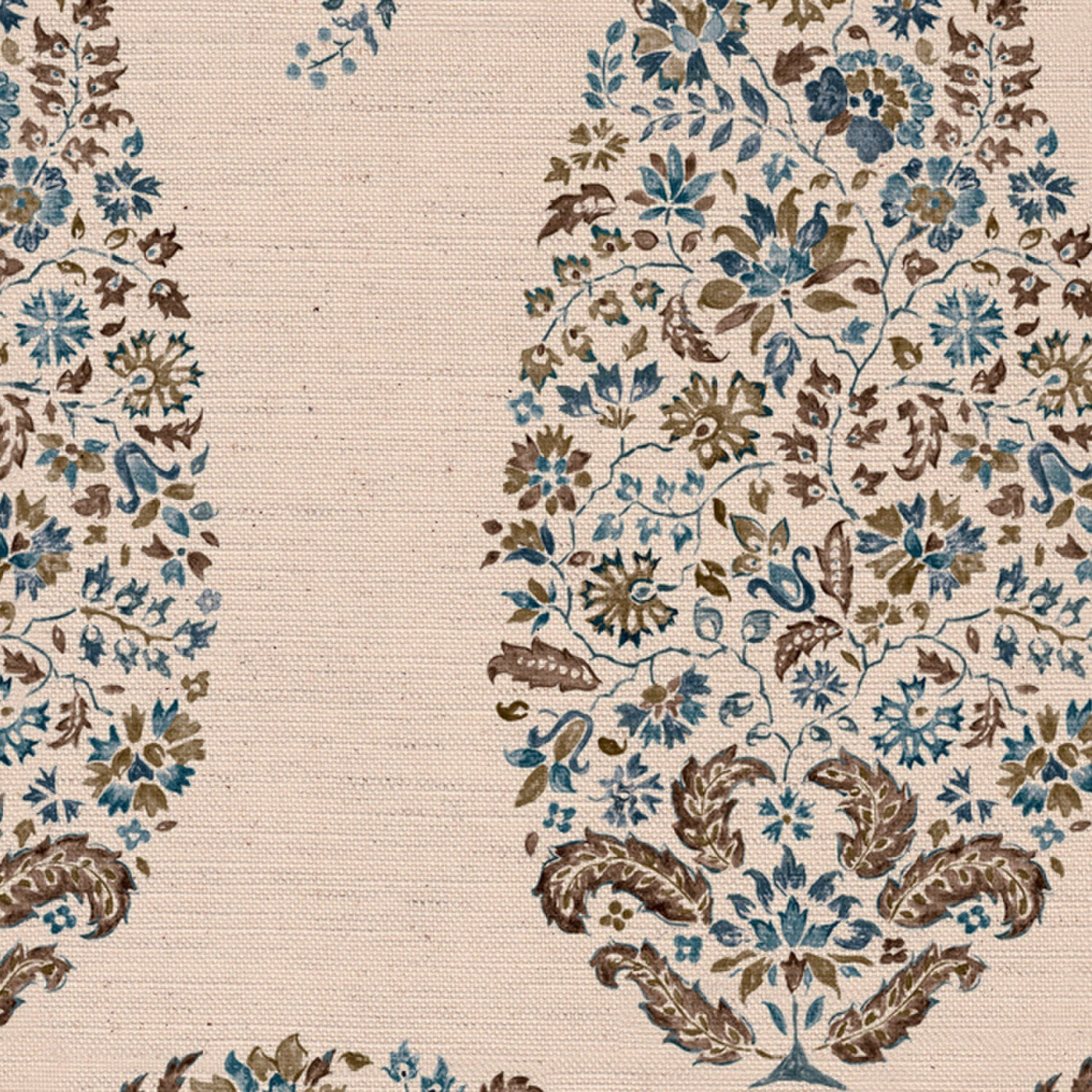 CW: Green blue and brown | BASE: Natural Luxury Linen | HERO
