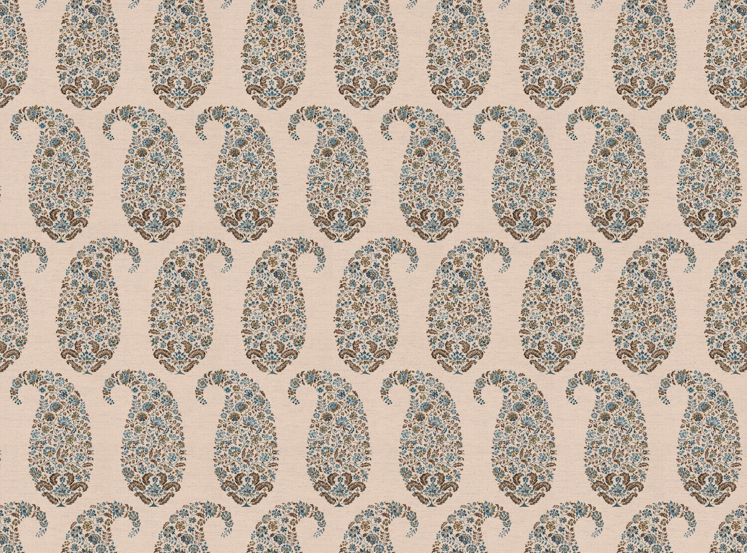 CW: Green blue and brown | BASE: Natural Luxury Linen