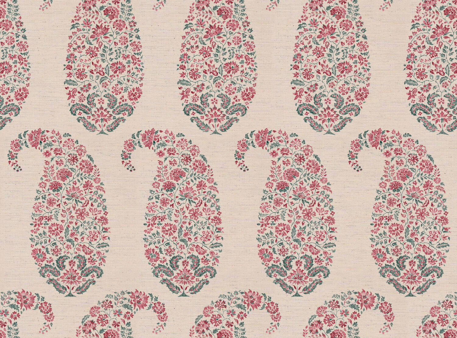 CW: Pink and duck egg | BASE: Natural Luxury Linen