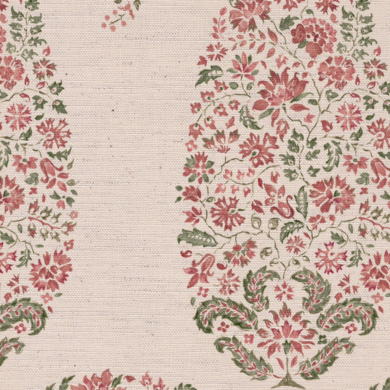 CW: Soft putty pink and grey green | BASE: Natural Luxury Linen | HERO